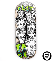 FlatFace X Cowply Grey Zeph Special Edition G16 33.6mm - Caramel Fingerboards - Fingerboard store