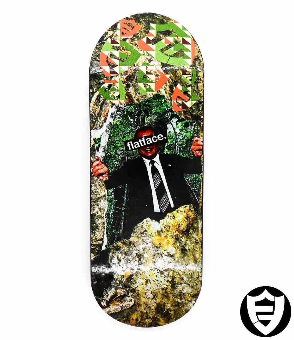 FlatFace X Cowply Jay Collage G16 33.6mm - Caramel Fingerboards - Fingerboard store