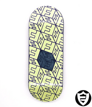 FlatFace X Cowply Top Blue FF Cubes Beige SE G16 33.6mm - Caramel Fingerboards - Fingerboard store