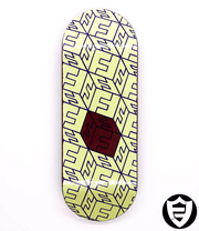 FlatFace X Cowply Top Brown FF Cubes Beige SE G15.12 33.6mm - Caramel Fingerboards - Fingerboard store