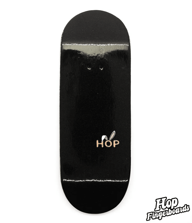Hop Classic Black Fingerboards Deck - Caramel Fingerboards - Fingerboard store