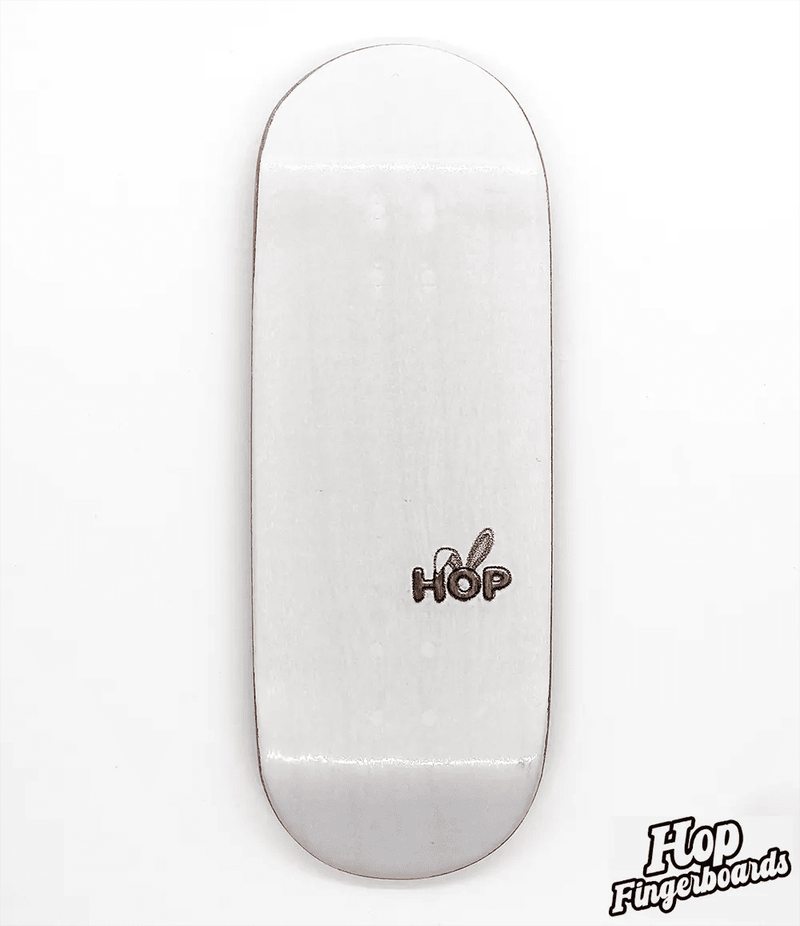 Hop Classic White Fingerboards Deck - Caramel Fingerboards - Fingerboard store