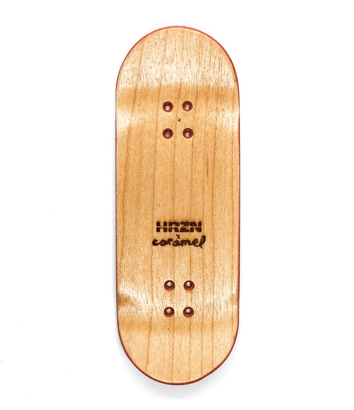Horizon x Caramel Banana Logo Fingerboard Deck 34mm - Caramel Fingerboards - Fingerboard store