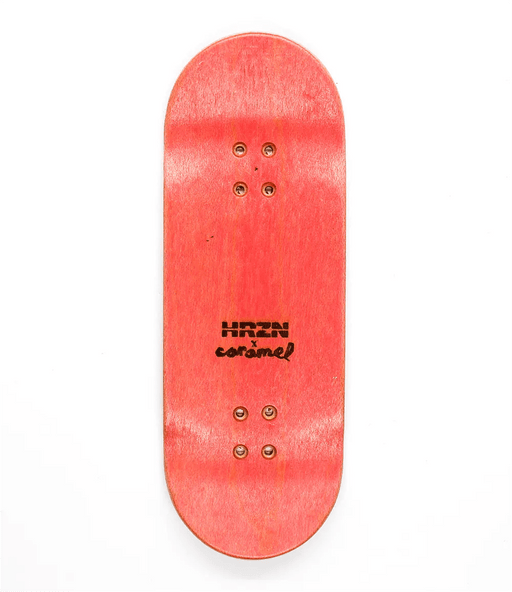 Horizon x Caramel Candy Heart Fingerboard Deck 34mm - Caramel Fingerboards - Fingerboard store