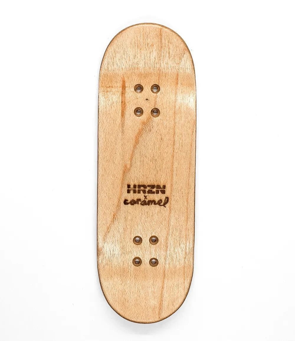Horizon x Caramel Cream Kiss Fingerboard Deck 32mm - Caramel Fingerboards - Fingerboard store