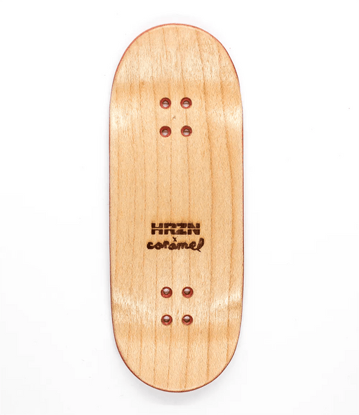 Horizon x Caramel Fried Egg Fingerboard Deck 35mm - Caramel Fingerboards - Fingerboard store