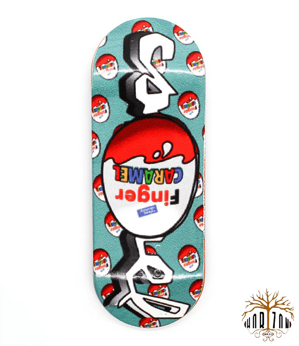 Horizon x Caramel Kinder Fingerboard Deck 34mm - Caramel Fingerboards - Fingerboard store