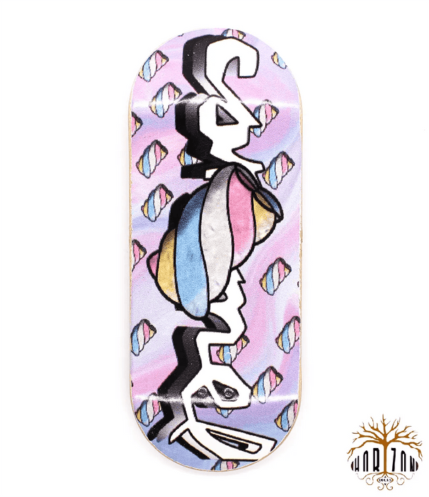 Horizon x Caramel Marshmallow Fingerboard Deck 36mm - Caramel Fingerboards - Fingerboard store