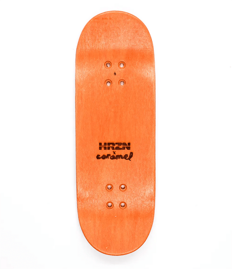 Horizon x Caramel Sweet Heart Fingerboard Deck 32mm - Caramel Fingerboards - Fingerboard store