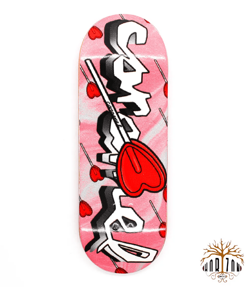 Horizon x Caramel Sweet Heart Fingerboard Deck 32mm - Caramel Fingerboards - Fingerboard store