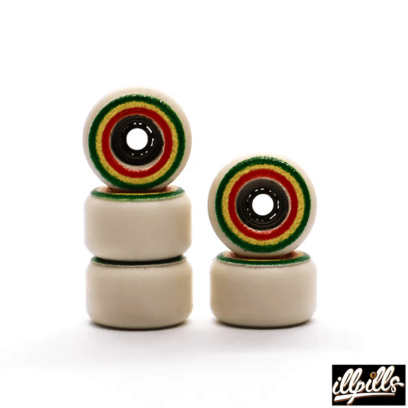 Illpills Rasta Fingerboard Wheels 7.5mm - Caramel Fingerboards - Fingerboard store