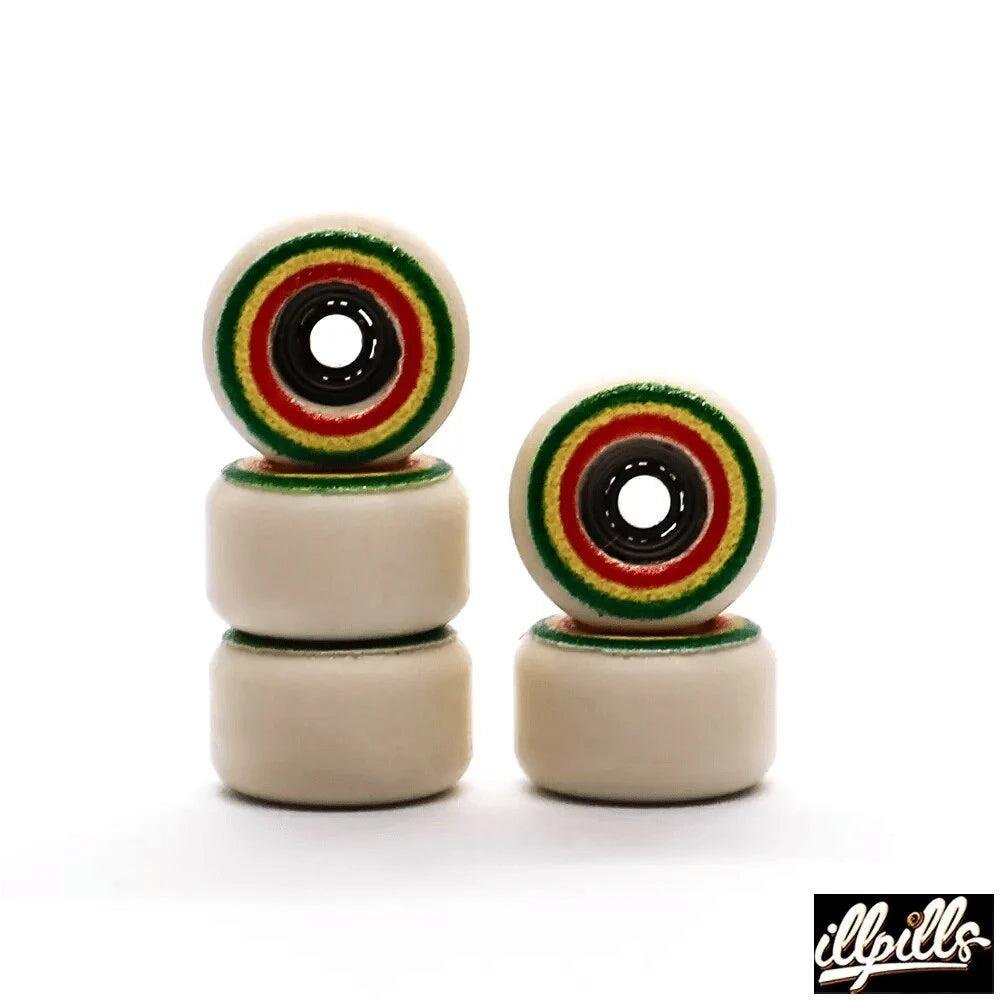 Illpills Rasta Fingerboard Wheels 7.5mm - Caramel Fingerboards - Fingerboard store