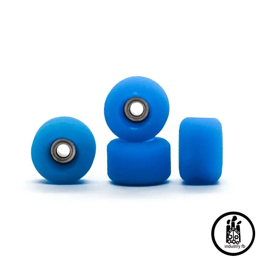 Industry Blue Recycled Fingerboard Wheels - Caramel Fingerboards - Fingerboard store