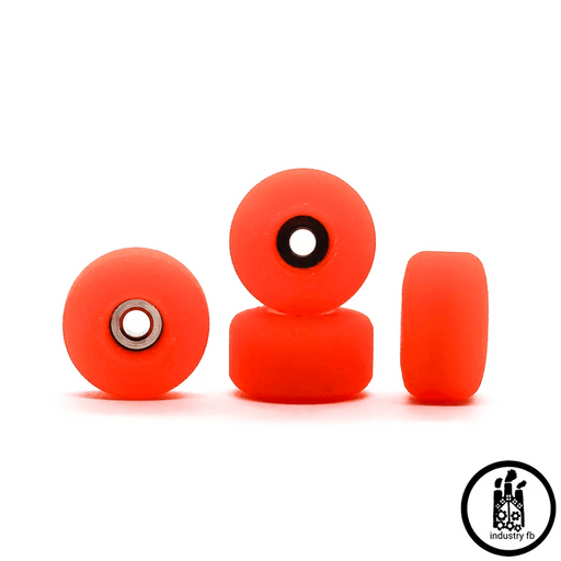 Industry Orange Recycled Fingerboard Wheels - Caramel Fingerboards - Fingerboard store
