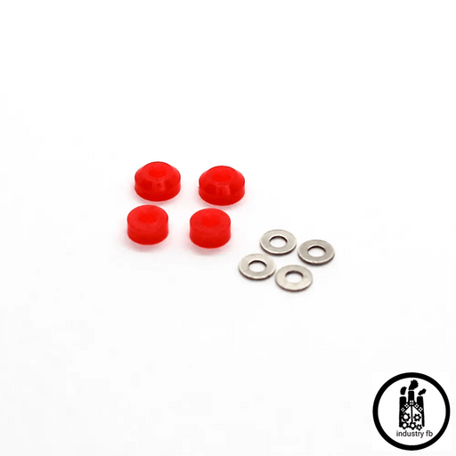 Industry red bushings 40 shore A - Caramel Fingerboards - Fingerboard store
