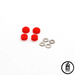 Industry red bushings 40 shore A - Caramel Fingerboards - Fingerboard store