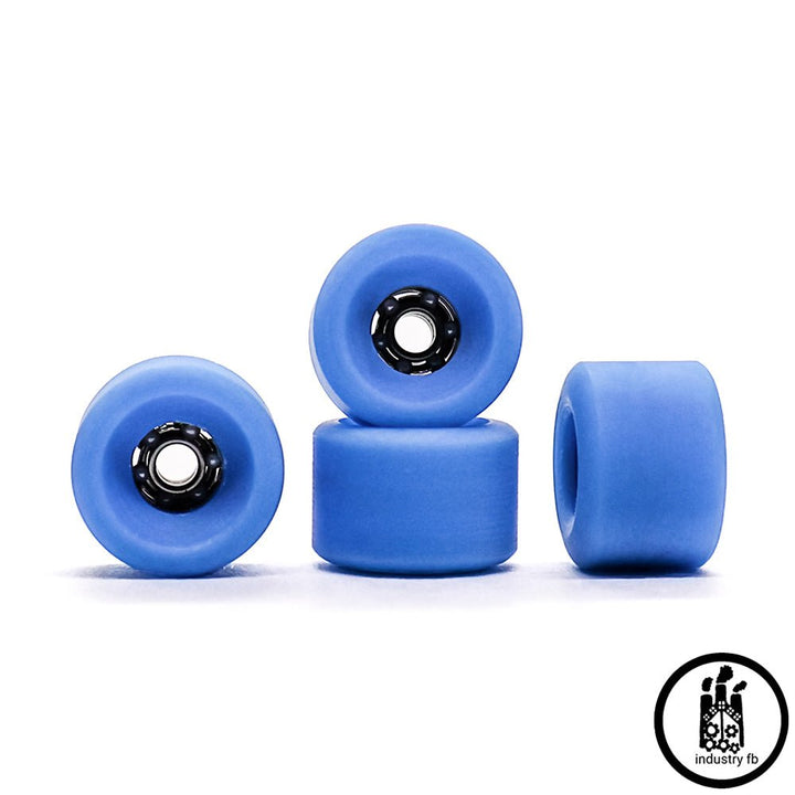 Industry x Caramel Blue Hybrid Dual Fingerboard Wheels 7.5mm - Caramel Fingerboards - Fingerboard store