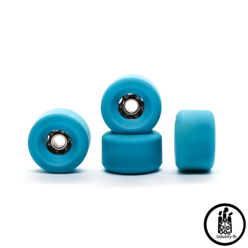 Industry x Caramel Blue Hybrid Fingerboard Wheels 7.5mm - Caramel Fingerboards - Fingerboard store