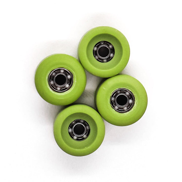 Industry x Caramel Olive Ceramic Dual Fingerboard Wheels 7.5mm - Caramel Fingerboards - Fingerboard store