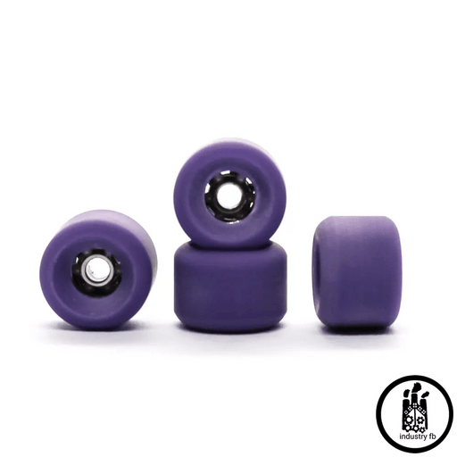 Industry x Caramel Purple Hybrid Duals Fingerboard Wheels 7.2mm - Caramel Fingerboards - Fingerboard store