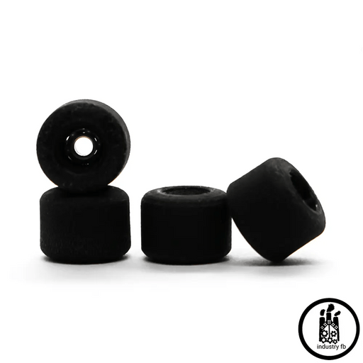 Industry x Caramel Recycled Black Hybrid Fingerboard Wheels 7.5mm - Caramel Fingerboards - Fingerboard store