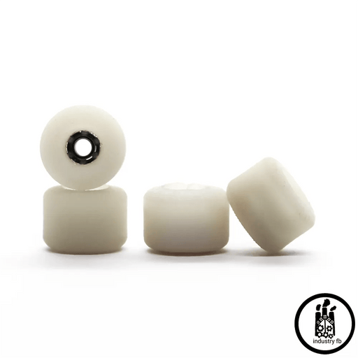 Industry x Caramel Recycled White Hybrid Fingerboard Wheels 7.5mm - Caramel Fingerboards - Fingerboard store