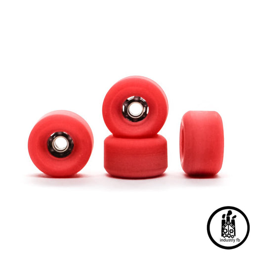 Industry x Caramel Red Hybrid Fingerboard Wheels 7.5mm - Caramel Fingerboards - Fingerboard store
