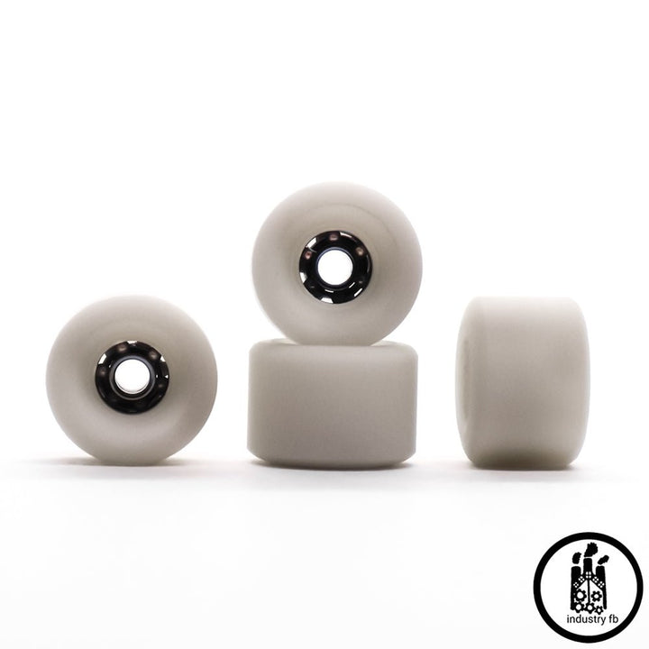 Industry x Caramel White Ceramic Dual Fingerboard Wheels 7.5mm - Caramel Fingerboards - Fingerboard store