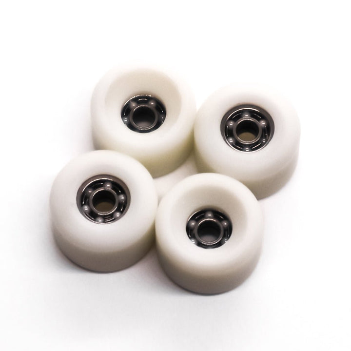 Industry x Caramel White Ceramic Dual Fingerboard Wheels 7.5mm - Caramel Fingerboards - Fingerboard store