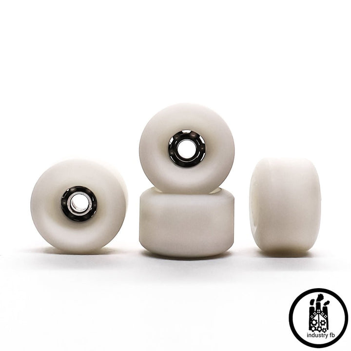 Industry x Caramel White Hybrid Dual Fingerboard Wheels 8mm - Caramel Fingerboards - Fingerboard store