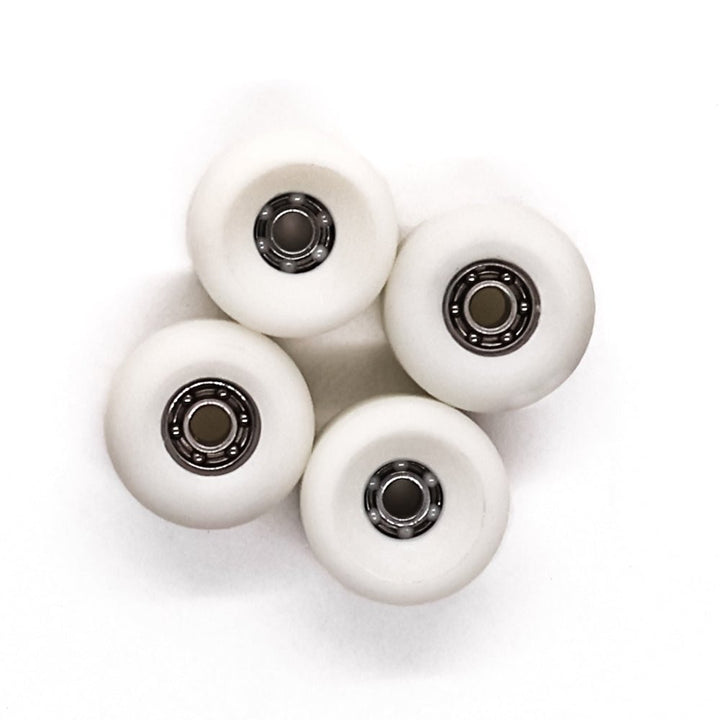 Industry x Caramel White Hybrid Dual Fingerboard Wheels 8mm - Caramel Fingerboards - Fingerboard store