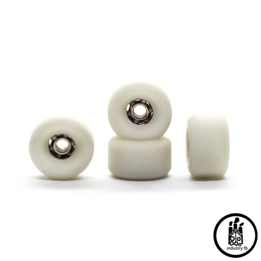 Industry x Caramel White Hybrid Fingerboard Wheels - Caramel Fingerboards - Fingerboard store