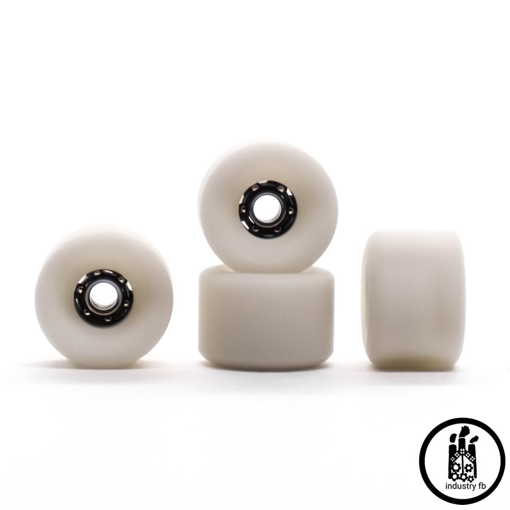 Industry x Caramel White Metal Dual Fingerboard Wheels 7.5mm - Caramel Fingerboards - Fingerboard store