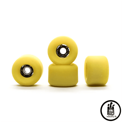 Industry x Caramel Yellow Hybrid Fingerboard Wheels 7.2mm - Caramel Fingerboards - Fingerboard store