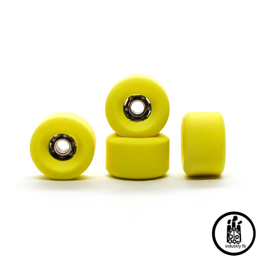 Industry x Caramel Yellow Hybrid Fingerboard Wheels 7.5mm - Caramel Fingerboards - Fingerboard store