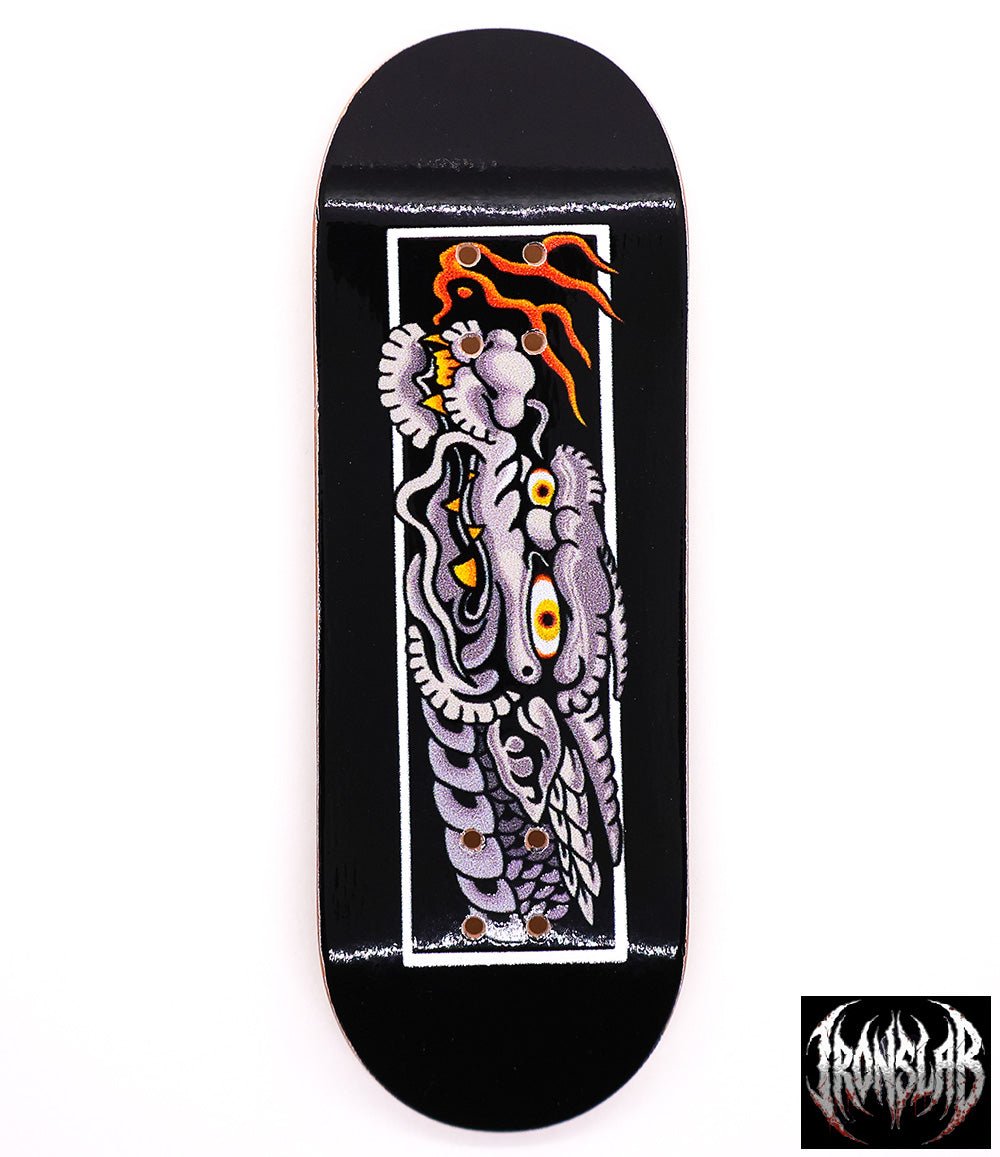 Iron Slab Black Dragon Spirit Fingerboard Deck 32mm - Caramel Fingerboards - Fingerboard store