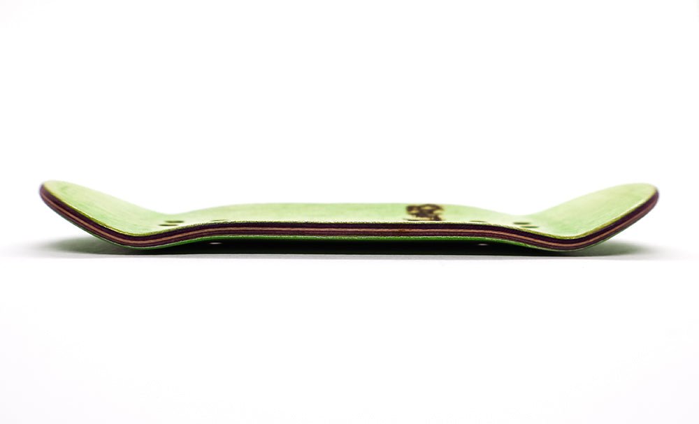 Iron Slab Green Dragon Spirit Fingerboard Deck - Caramel Fingerboards - Fingerboard store