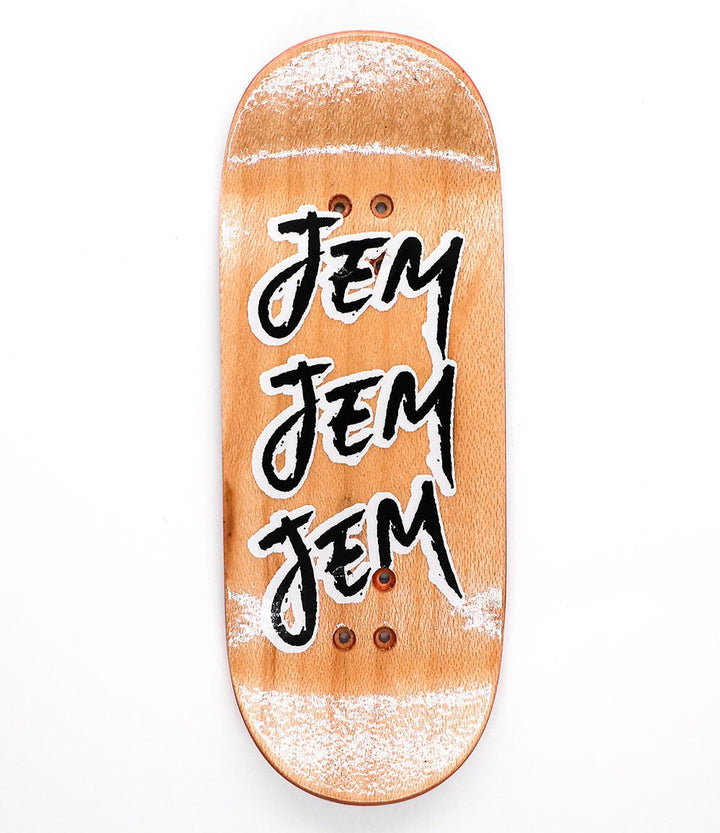 Jem Burning Session Fingerboard Deck 34mm - Caramel Fingerboards - Fingerboard store