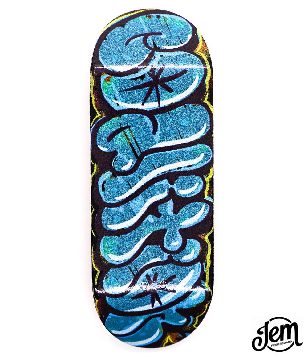 Jem Graffiti Fingerboard Deck 34mm - Caramel Fingerboards - Fingerboard store
