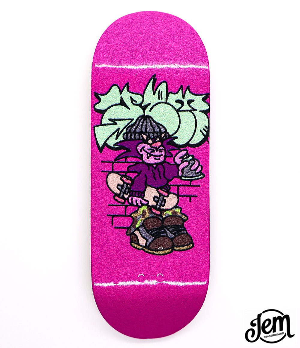 Jem Skater Cat Fingerboard Deck 34mm - Caramel Fingerboards - Fingerboard store
