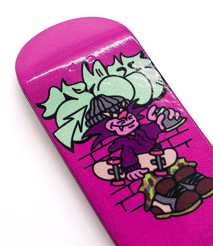 Jem Skater Cat Fingerboard Deck 34mm - Caramel Fingerboards - Fingerboard store