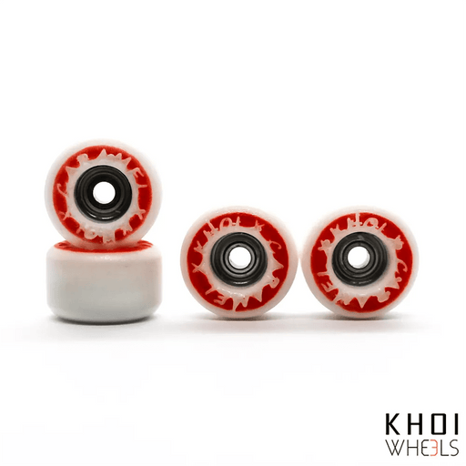 Khoi x Caramel Red Fingerboard Wheels 8mm - Caramel Fingerboards - Fingerboard store