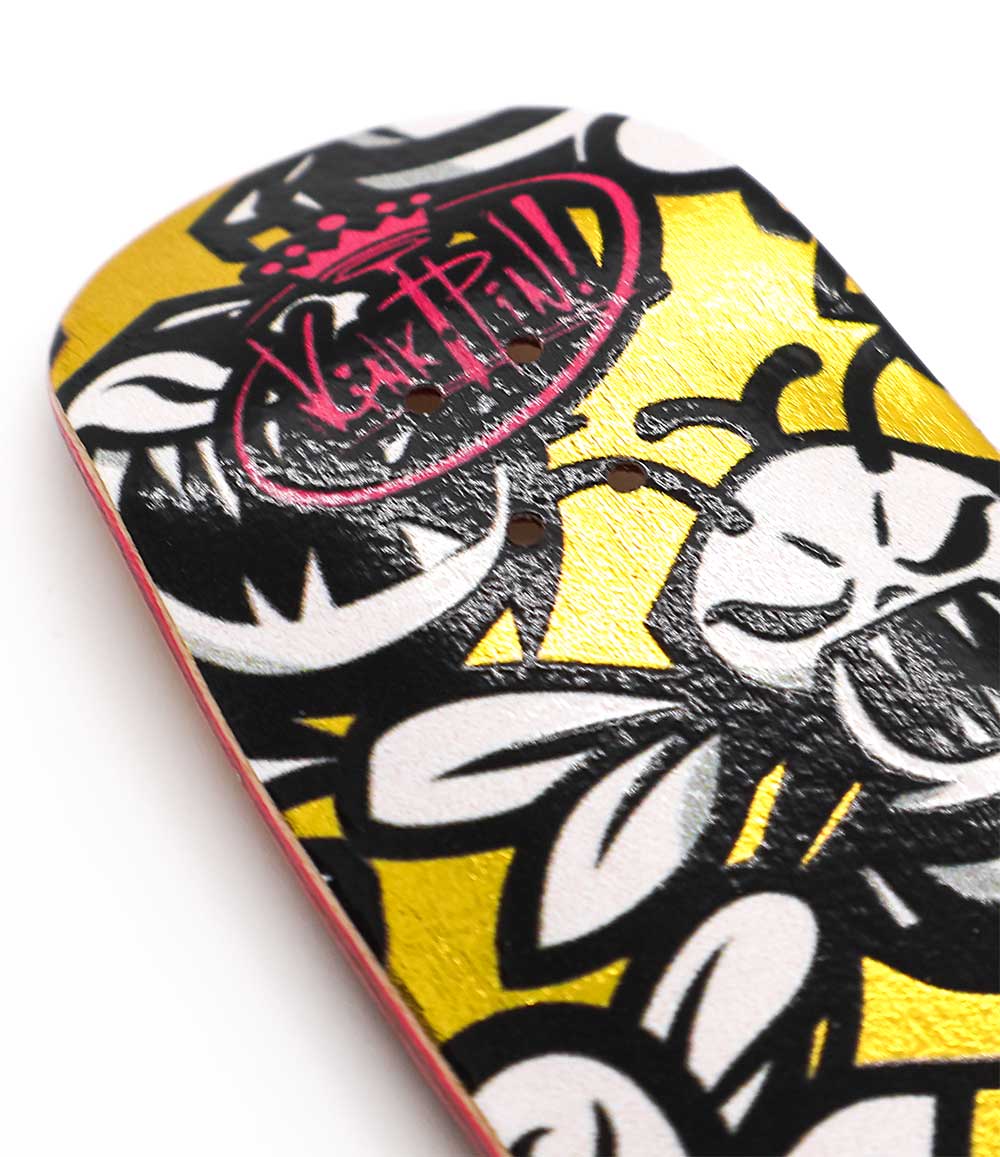 Kinkpin Killer Bees Fingerboard Deck 34mm - Caramel Fingerboards - Fingerboard store
