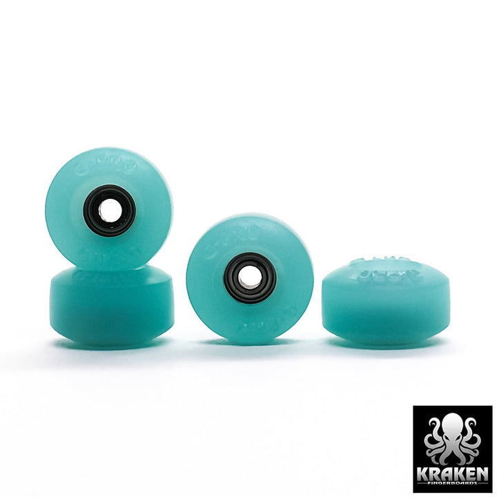 Kraken G2-PRO Ice Aqua Fingerboard Wheels 8mm - Caramel Fingerboards - Fingerboard store