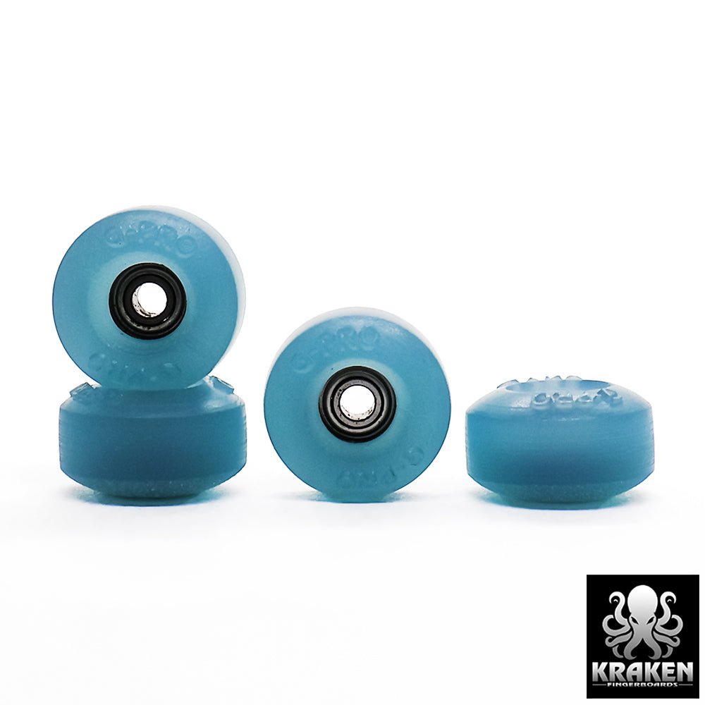 Kraken G2-PRO Smoke Blue Fingerboard Wheels 8mm - Caramel Fingerboards - Fingerboard store