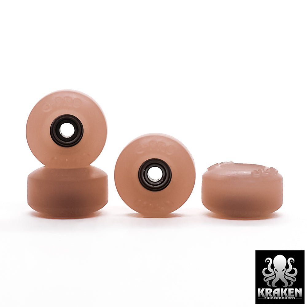 Kraken G2-PRO Smoke Orange Fingerboard Wheels 8mm - Caramel Fingerboards - Fingerboard store