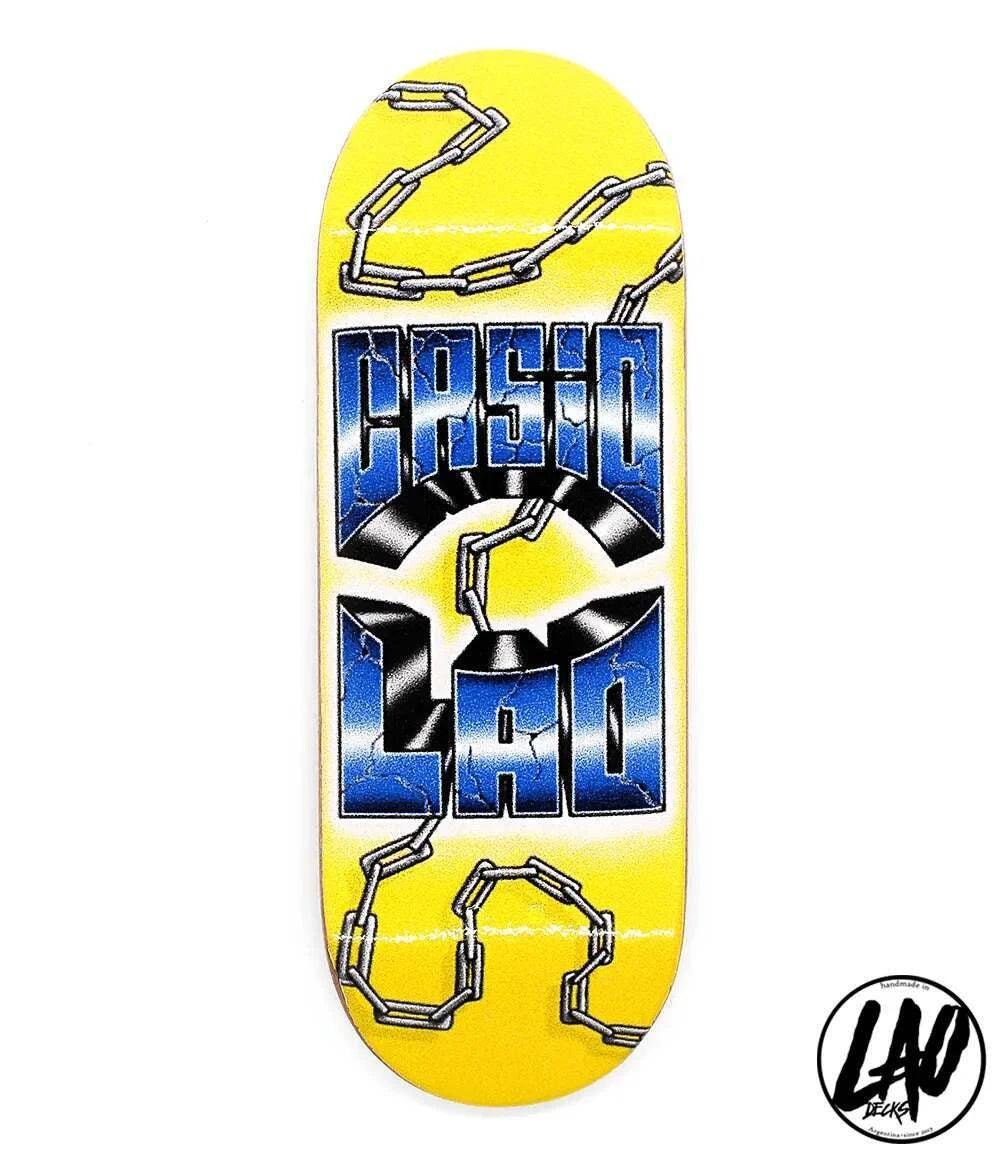 Lao Chains Fingerboard Deck - Caramel Fingerboards - Fingerboard store