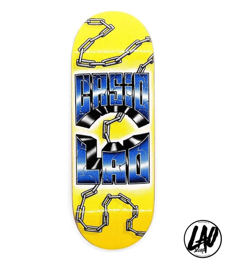 Lao Chains Fingerboard Deck - Caramel Fingerboards - Fingerboard store