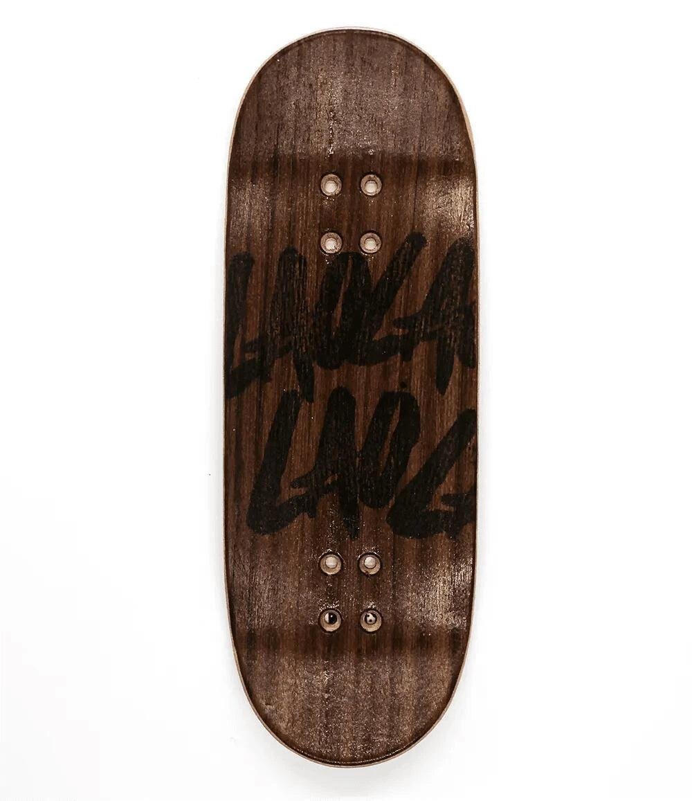 Lao Dark Hoodie Fingerboard Deck - Caramel Fingerboards - Fingerboard store