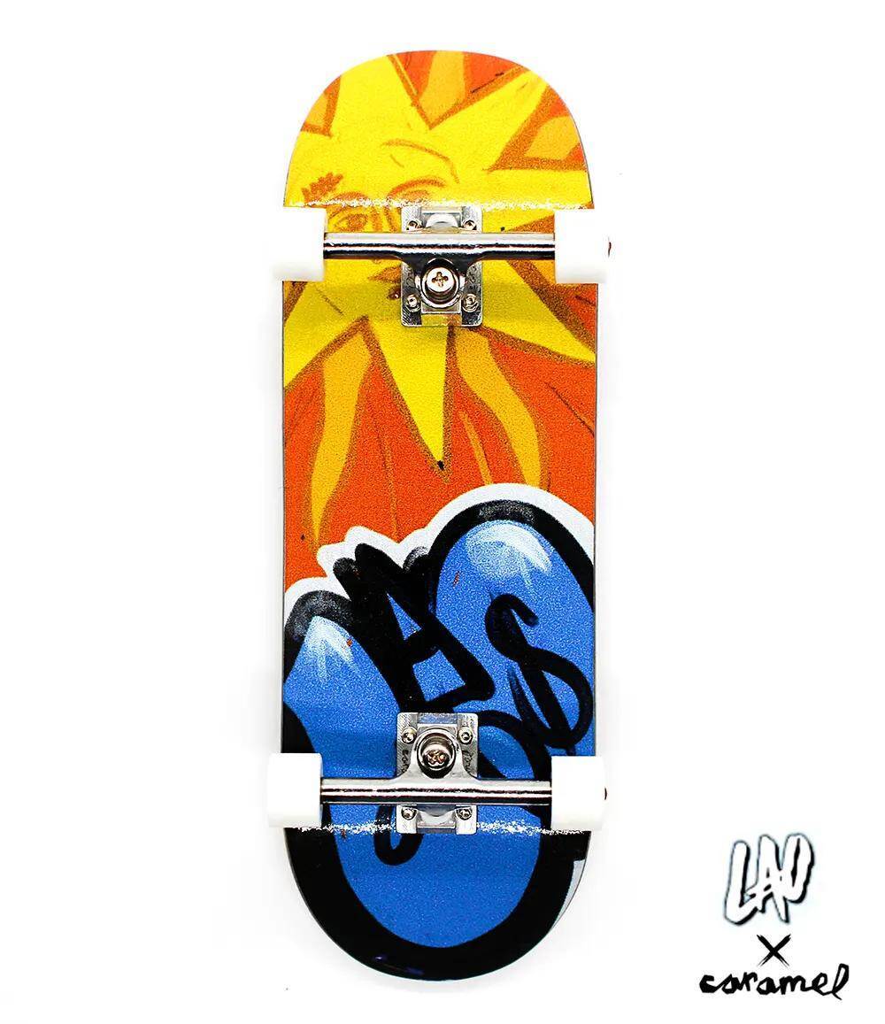 Lao x Caramel Sun Complete Fingerboards 32mm - Caramel Fingerboards - Fingerboard store